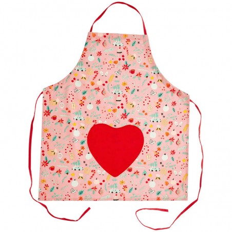 RICE vianočná zástera "Heart" - 83x70 cm