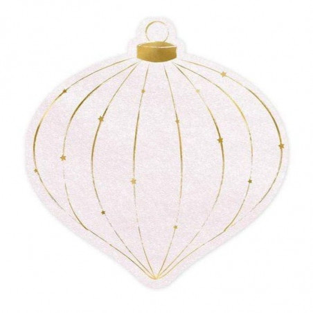 PARTY DECO vianočné servítky "Bauble Party" - 20 ks