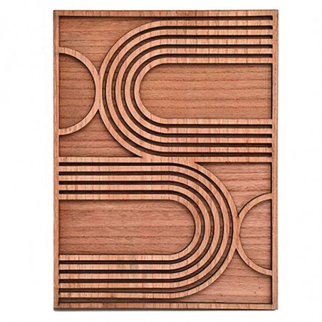 SiL Interiors drevený 3D obraz "Boho" I - 50 x 40 cm