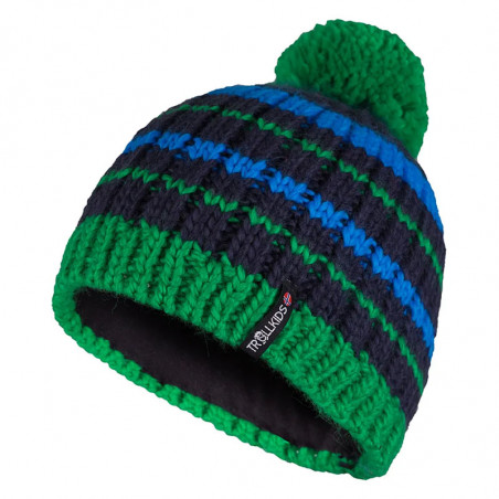 TROLLKIDS zimná čiapka "Hafjell" zeleno-modrá - 50/52