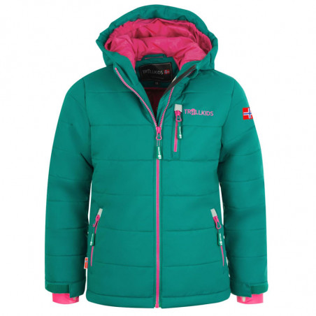 TROLLKIDS Ski/Snowboardová bunda "Hemsedal" petrolejovozelená/ružová