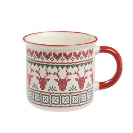 CELOS espresso hrnček "Taza Navidad" červený - 100 ml