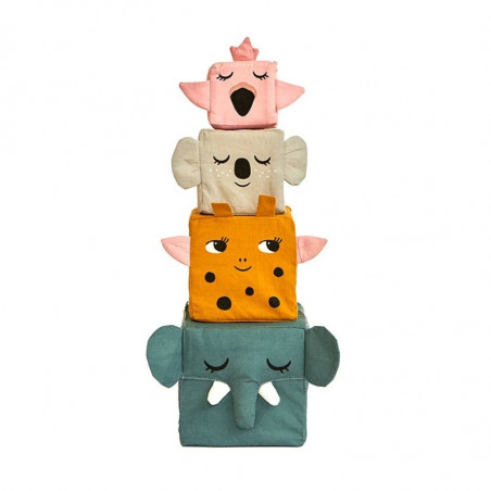 ROOMMATE látkové aktivity kocky "Jungle life"