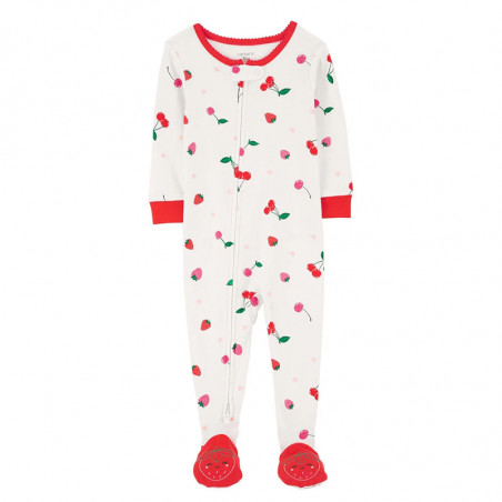 CARTER'S priliehavé pyžamko s capkami "Cherry Print"