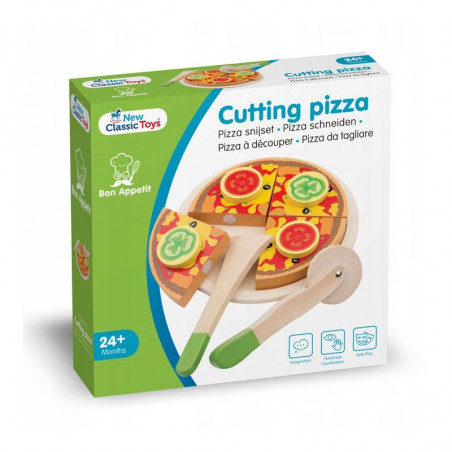NEW CLASSIC TOYS drevená pizza - set