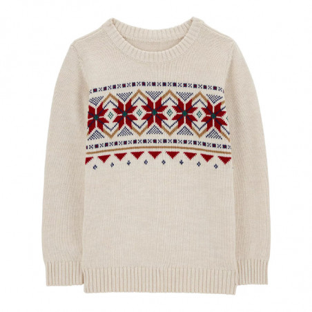 CARTER'S bavlnený vianočný sveter 3R588410