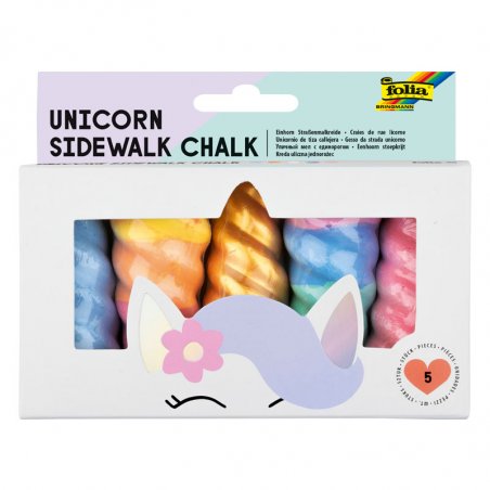 FOLIA PAPER set farebných kried "Einhorn" - 5 ks