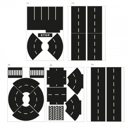 PLAYBOX nálepky "Cesta a zátačky" - 50 ks
