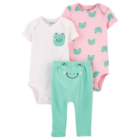 CARTER'S 3-dielny set "Frog Little Character"