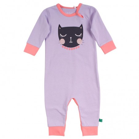 FRED'S WORLD BY GREEN COTTON dlhé body "Lavender W.Cat"