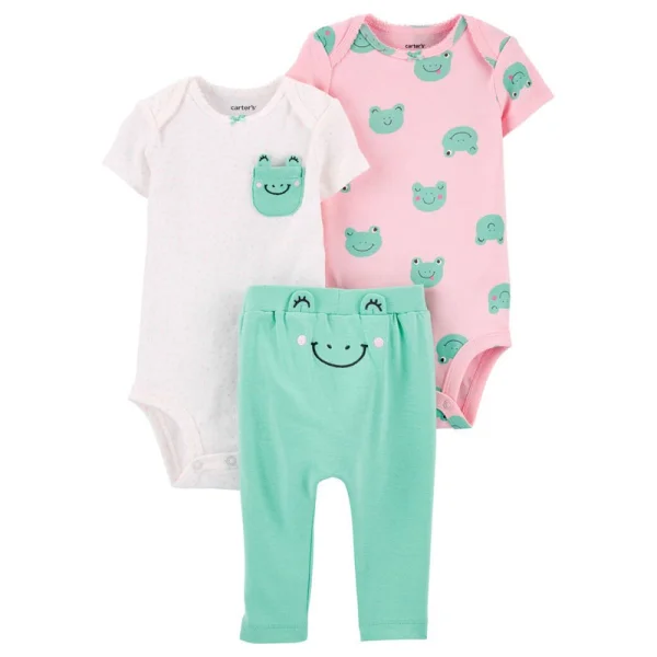 CARTER'S 3-dielny set "Frog Little Character" - 68