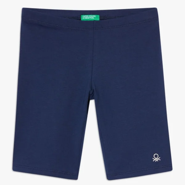 BENETTON strečové krátke legíny - ružové logo - 80/86