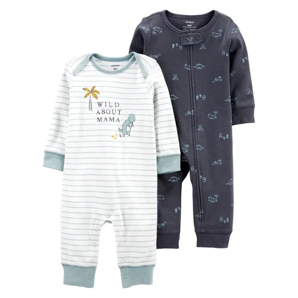 CARTER'S 2-dielny set overalov "Wild about Mama"