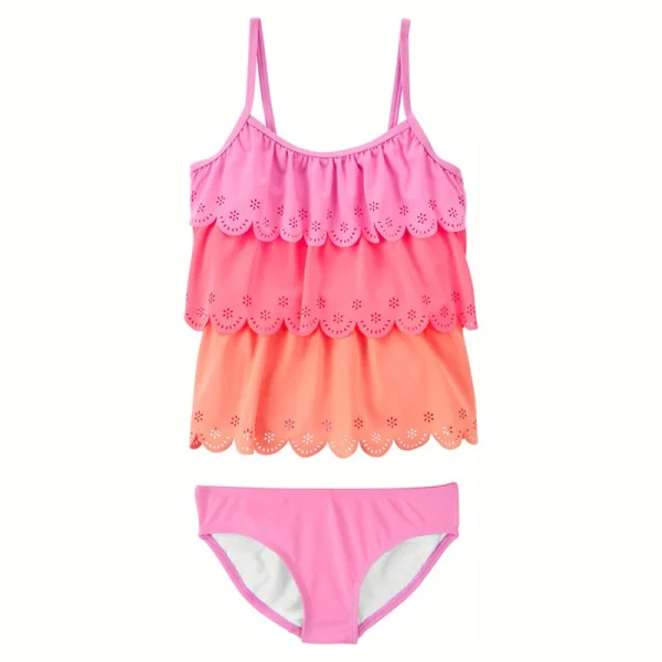 OSHKOSH BGOSH dievčenské plavky tankini "Tiered Ruffle"