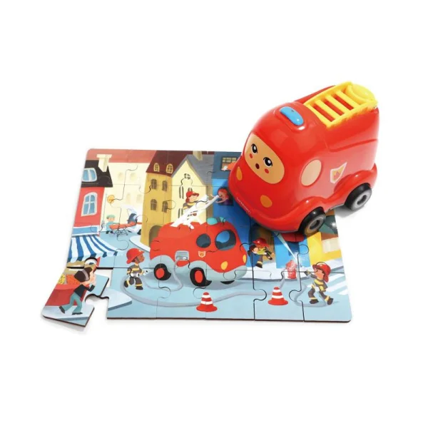 TOP BRIGHT drevené puzzle v hračke - 3 motívy