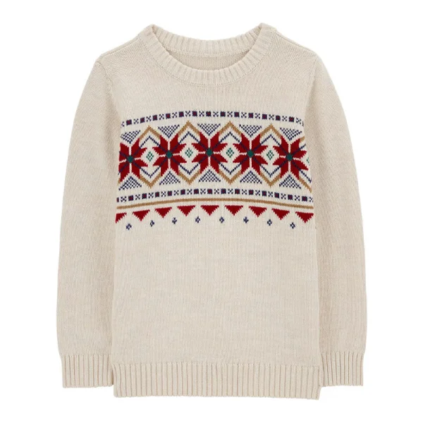 CARTER'S bavlnený vianočný sveter 3R588410 - 116