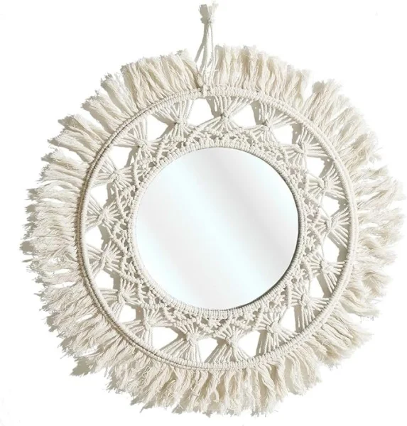 THE HOME DECO FACTORY macramé zrkadlo