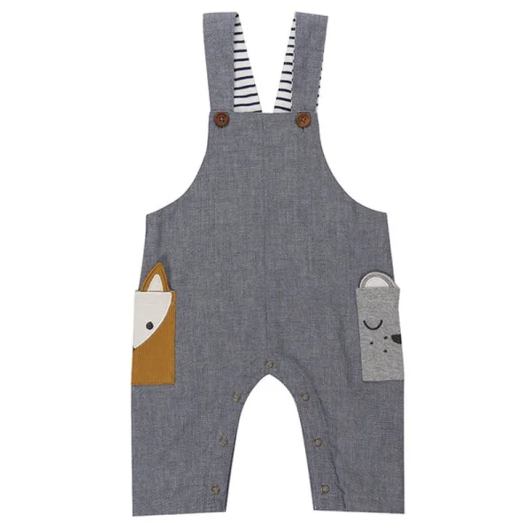 LILLY AND SID nohavice na tráky "Chambray Dungaree"