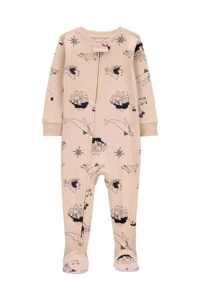 CARTER'S priliehavé pyžamko s capkami "Pirate Print" - 86