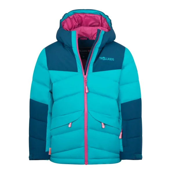 TROLLKIDS zimná dievčenská bunda "Narvik" dark turquoise/madeira blue